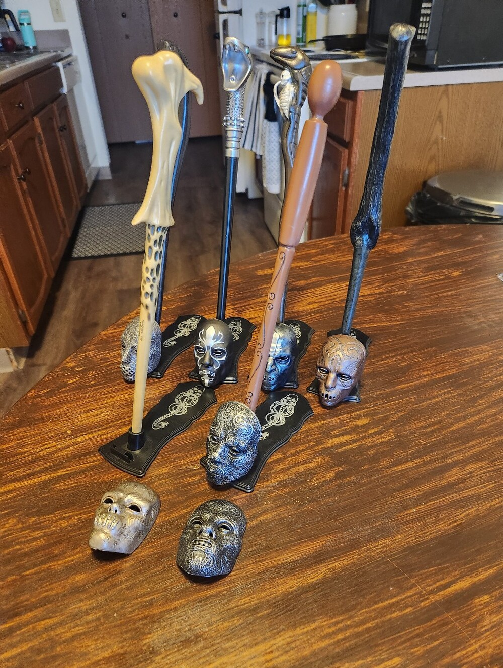 Lot of 6 Death Eater Wand from Mystery Wand Noble Collection